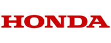 The image shows the Honda logo with the brand name "HONDA" in bold, red capital letters on a white background.